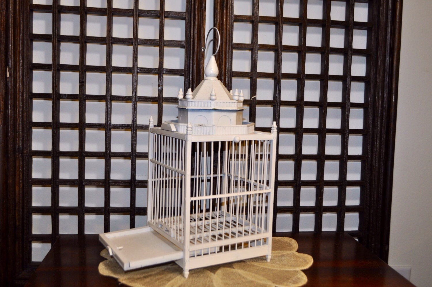 Vintage Bird Cage in a castle like design. by RJvintagencounters