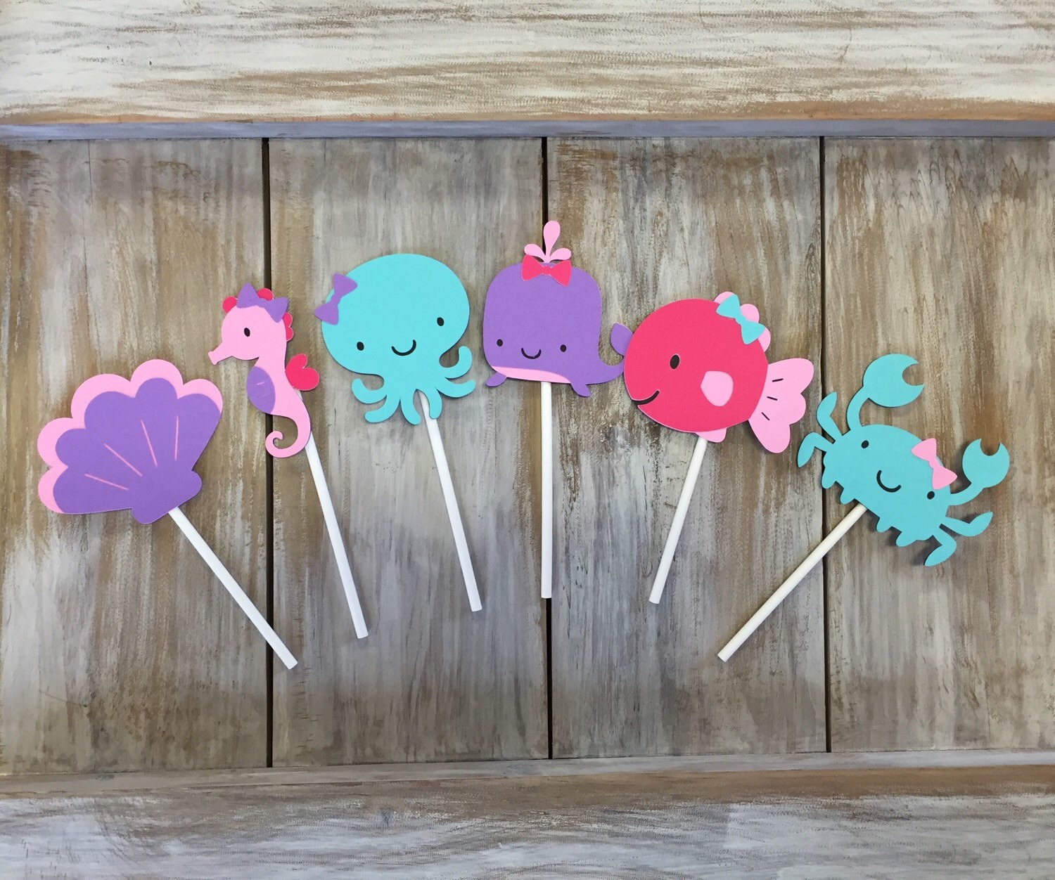 Under the Sea Cupcake Toppers Under the Sea Birthday