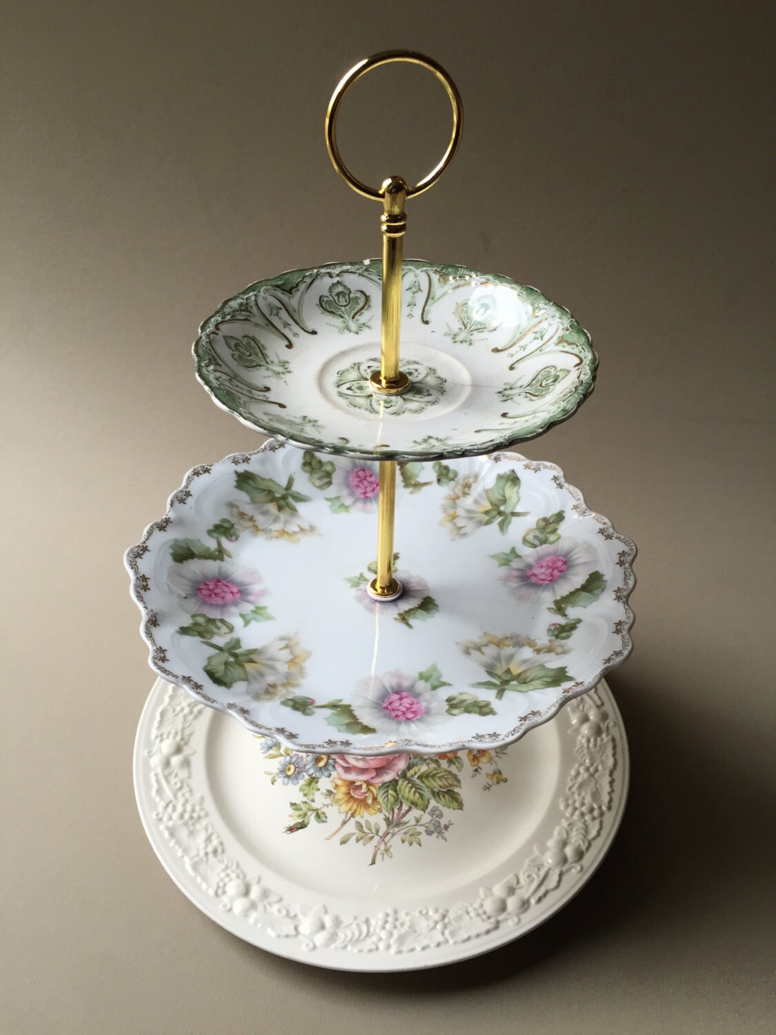 3 tier cupcake stand shabby chic jewelry by bullinacybershop 3 tier cupcake stand shabby chic jewelry by bullinacybershop