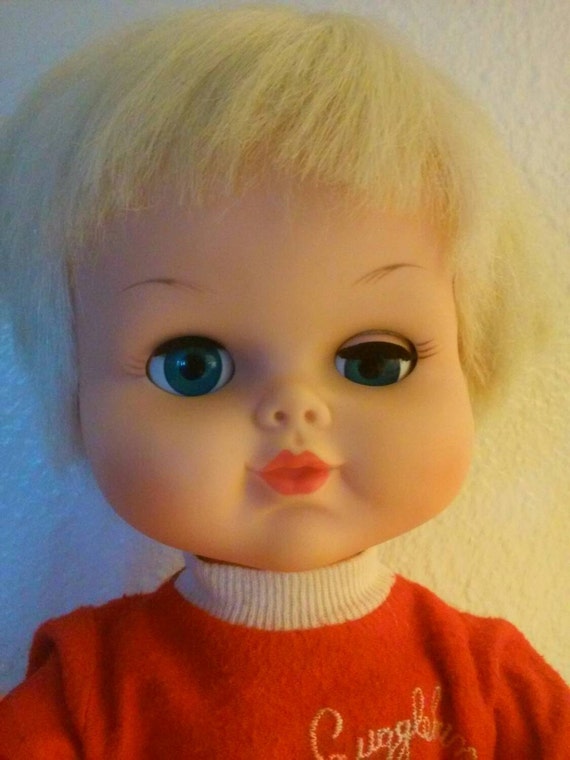 ADORABLE 1965 Remco Snugglebun crazy eyed doll by Dollysrevival