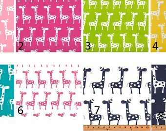 Nursery/Children's Themed Window Curtains- Giraffe Window Treatments-Pair Of 50 Inch Wide Drapery Panels