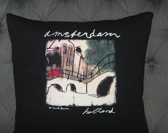 Amsterdam, Holland t-Shirt Throw Pillow