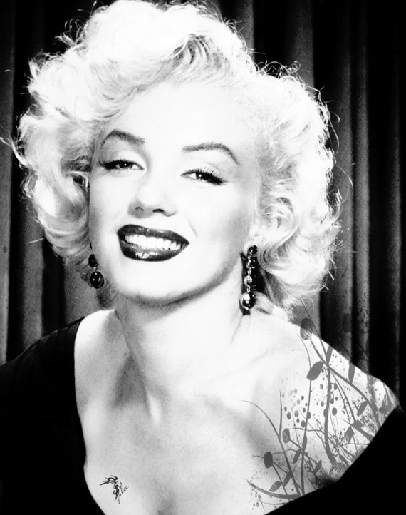 Marilyn Monroe Mixed Media Drawing Original Or Fine By Jennaleeart
