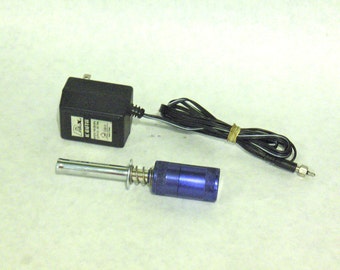 VINTAGE - Prolux® Blue Anodized Glow Igniter & AC Adapter/Charger