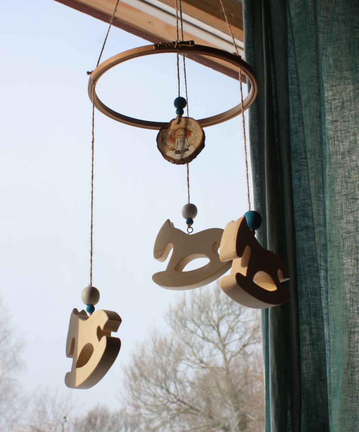 Nursery decor Baby mobiles Nursery Mobile by GoodMoodWoods