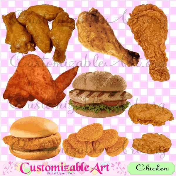 clipart fried chicken wings - photo #26