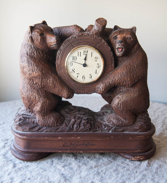 Bob Timberlake Sligh Clock. Brown Bear Clock. by SpottedByJenna