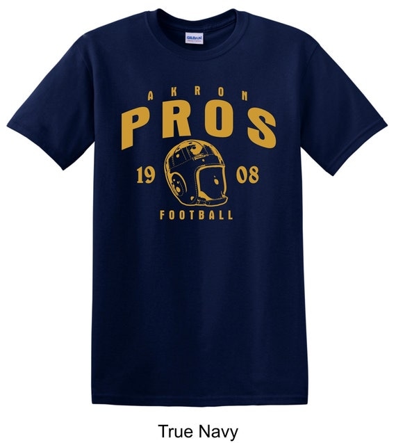 Akron Pros 1908 Helmet NFL MENS Football Tee Shirt by TSTeesUSA