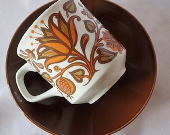 J & G Meakin Studio Lotus Cup and Saucer