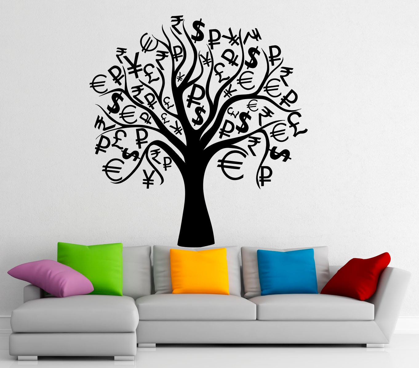 Money Sign Wall Decal Vinyl Stickers Money Tree by BestDecalsUSA