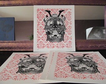 Hand-made serigraph on Canson 240 g