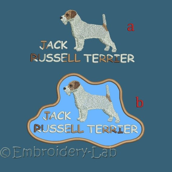 Jack Russell Terrier 0002 machine embroidery designs / Set