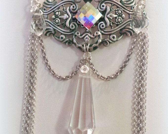 Victorian Necklace, Chain Necklace, Renaissance Necklace, SteamPunk Necklace, Mardi Gras Jewelry