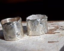 Artisan wedding ring sets