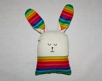 rainbow stuffed bunny