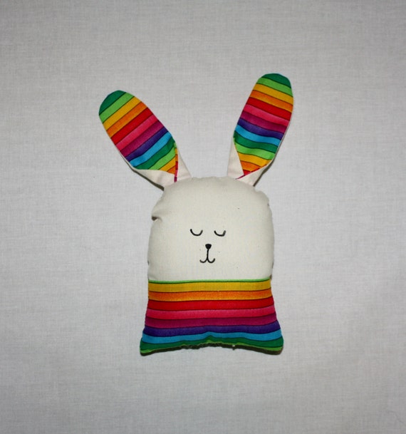 rainbow bunny stuffed animal