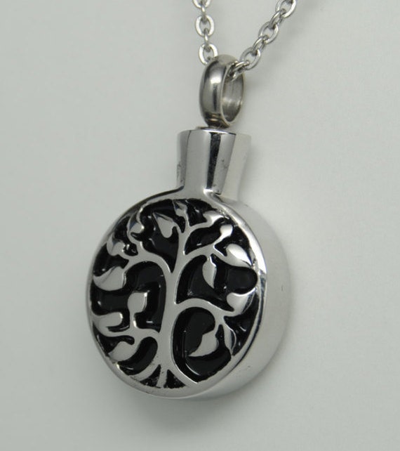 Tree of Life CREMATION JEWELRY Engravable by QueenCityEclectics