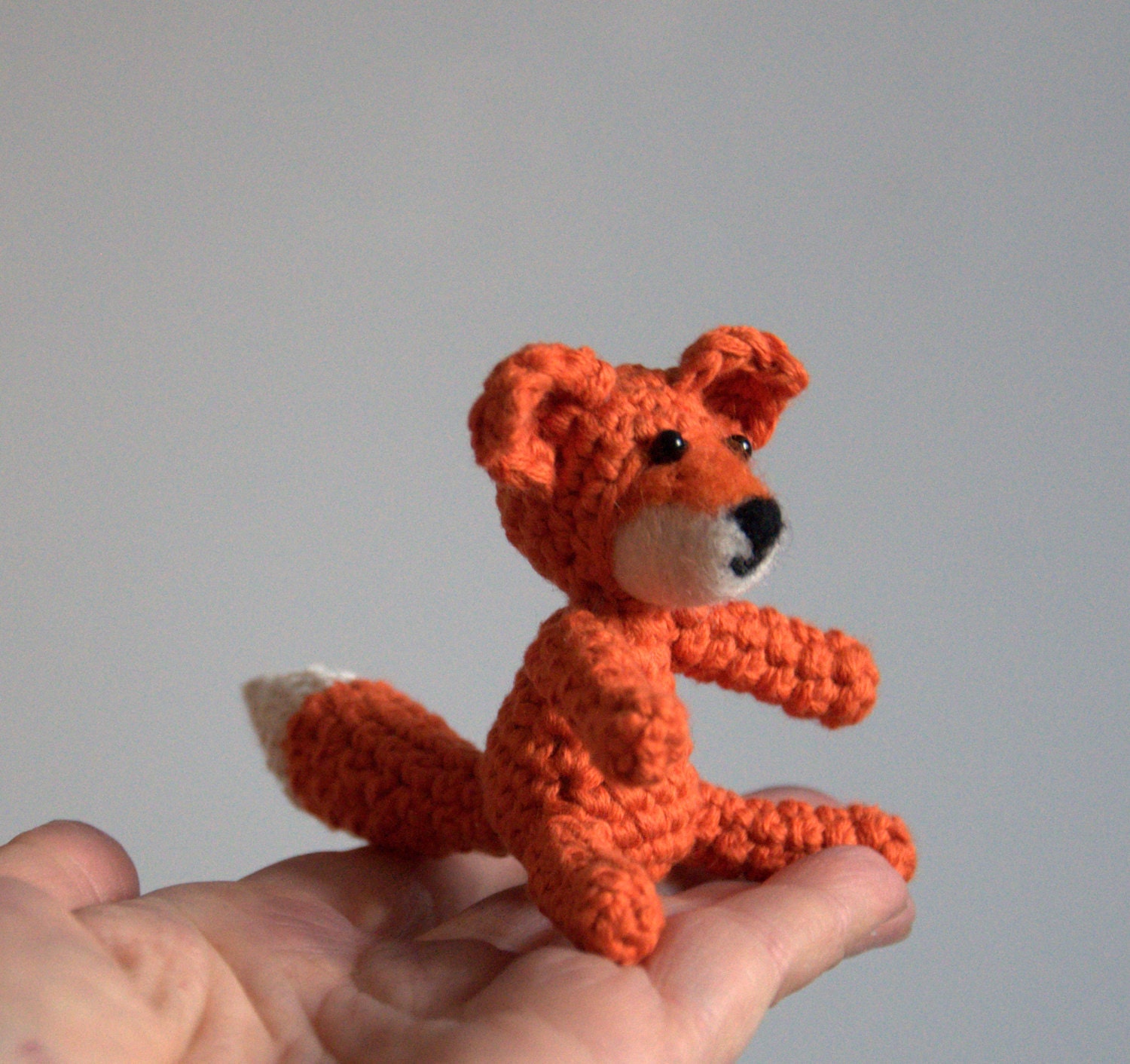 Crochet fox amigurumi woodland animal baby nursery mobile