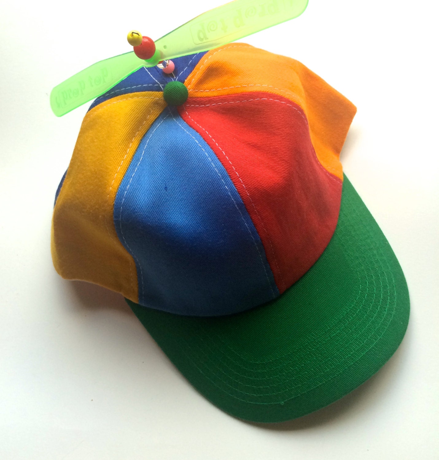 LIL SPINNER Rainbow hat With Propeller