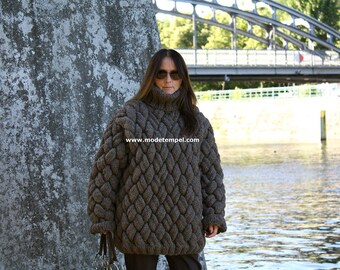 Men's bulky sweater hand knit FOR ORDER ONLY