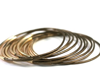 Bronze Bangles , Leather Bangles , Bangle Bracelets , Bracelet Set , Stacking Bracelets , Best Seller , Amy Fine Design