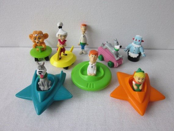 Hanna Barbera Jetsons Toy Figures Cars Lot by NostalgiaMama