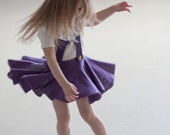 Girls skirt with suspender Pinafores skirt Schoolgirl skirt Toddler skirt Baby skirt