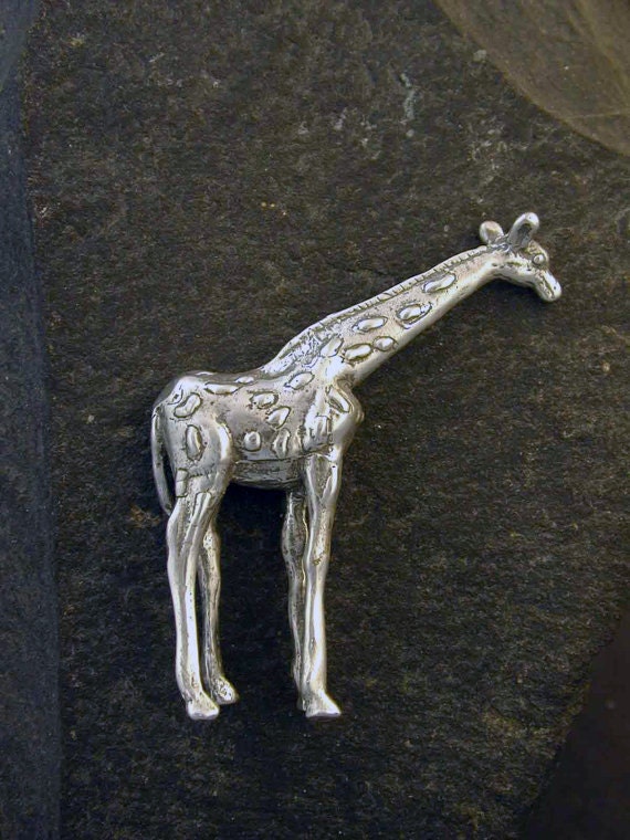 Sterling Silver Giraffe Sculpture