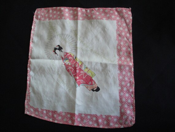 Japanese Pattern Handkerchief | vintage silk japanese pattern handkerchief vintage linens Japanese Pattern Handkerchief | vintage silk japanese pattern handkerchief vintage linens