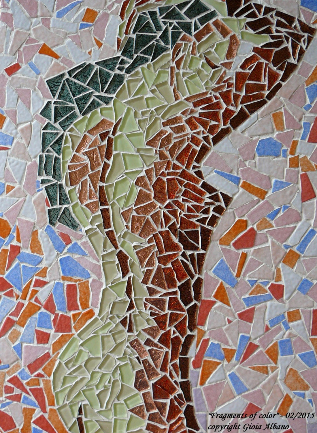 Divine Feminine ART Mosaic Fragments of color