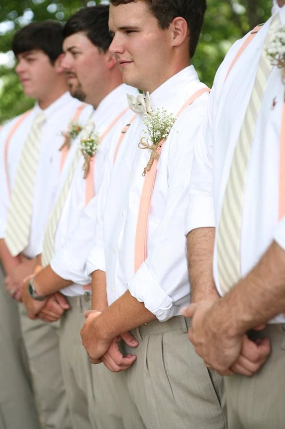 Mens Necktie and Suspender Set, Mens Neck Tie, Neck Tie, Ties for Wedding Party, choose your color