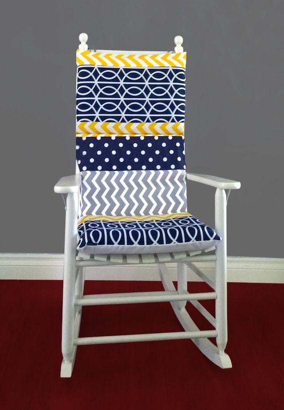 Patchwork Rocking Chair Cushion Cover