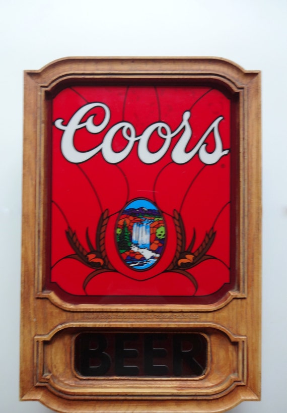 Vintage Coors Beer Light Up Wall Art 1981