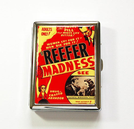 Retro cigarette case Reefer Madness Funny Cigarette Case