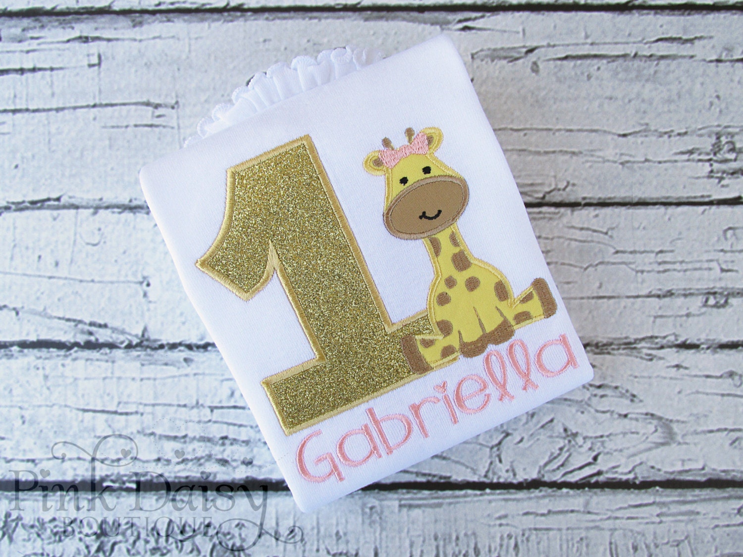 giraffe birthday shirt