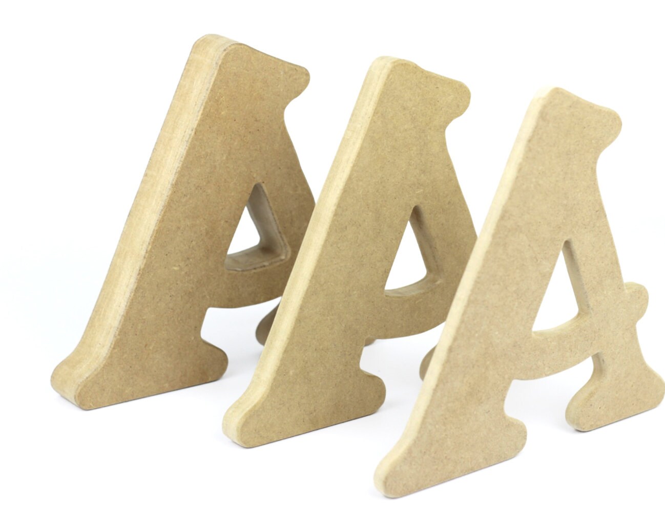 MDF letters 20cm 7.87'' hand cut wooden alphabet