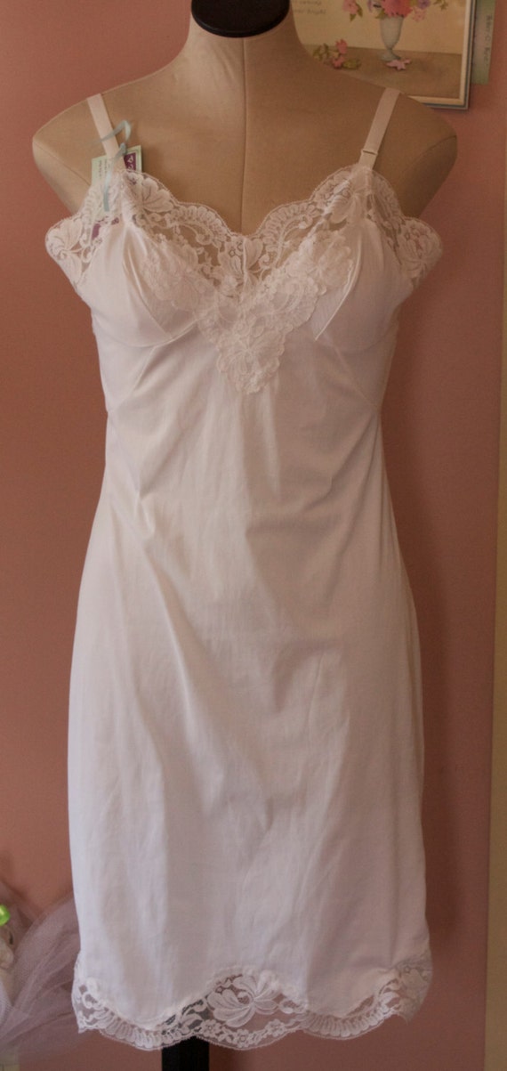 Items similar to Vintage Sears Slip. Size 36 Tall. Non Cling. White