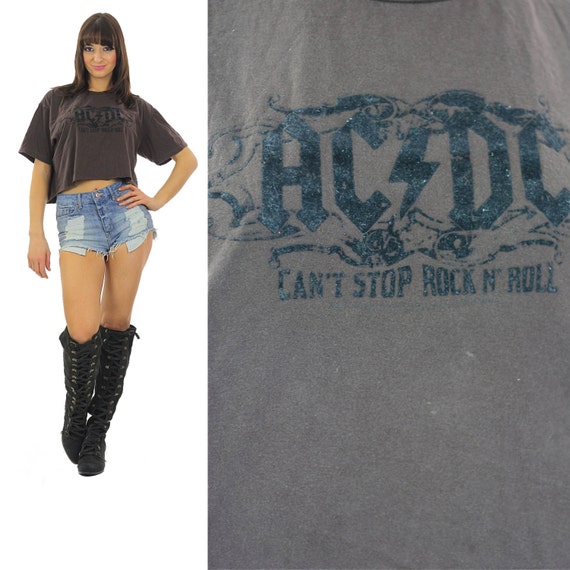acdc cropped shirt