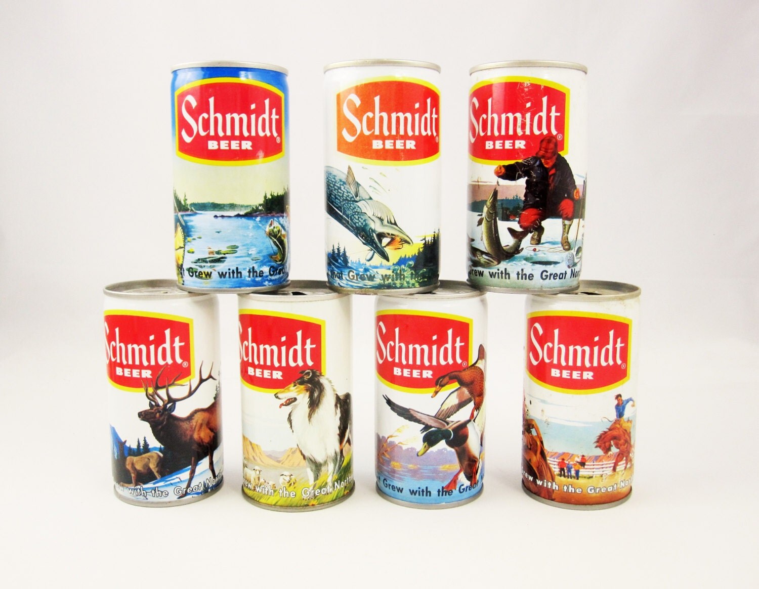 Instant Collection of Seven Schmidt Beer Cans Ice by ZulasHouse