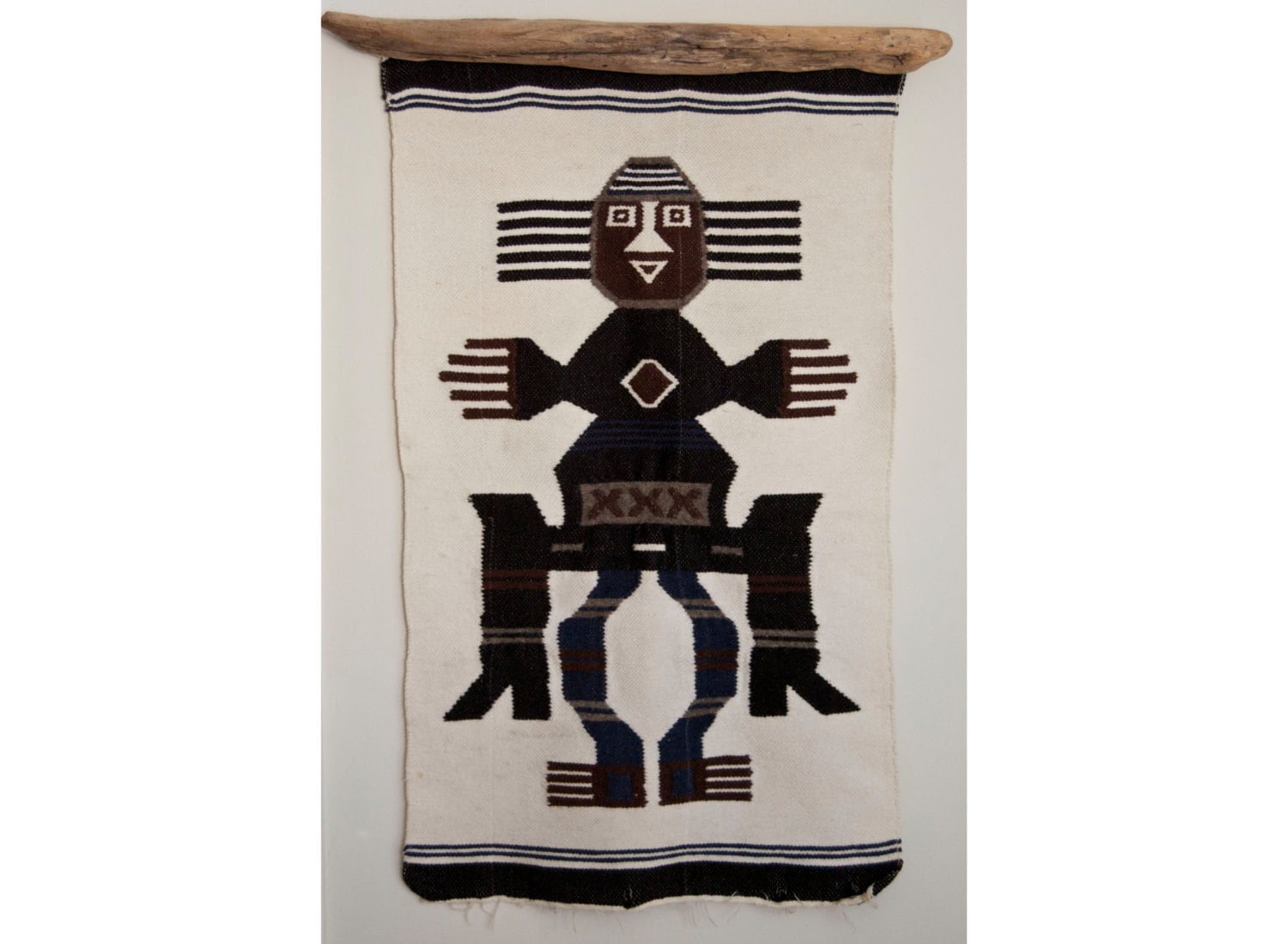 Vintage Native American Wall Hanging/ Hand woven tapestry