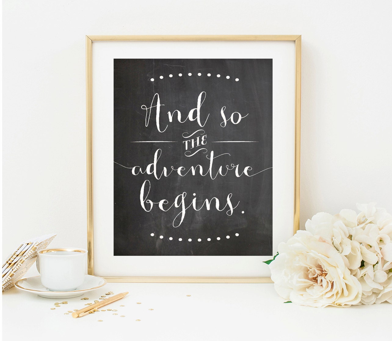 wedding printables wedding quote wedding print And so the