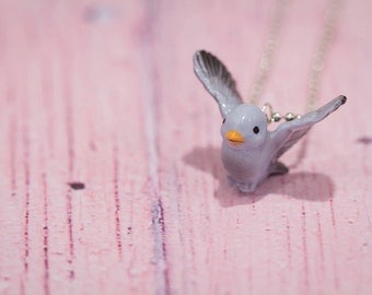 Bluebird Necklace - Bluebird Pendant Necklace - Animal Necklace - Blue Bird- Bluebird Jewellery - Bird Necklace - Bluebird Of Happiness