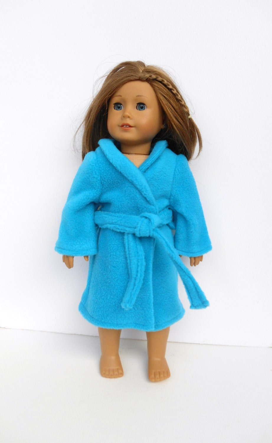 18 Inch Doll Clothes Doll Robe Teal Bathrobe Teal Spa Robe
