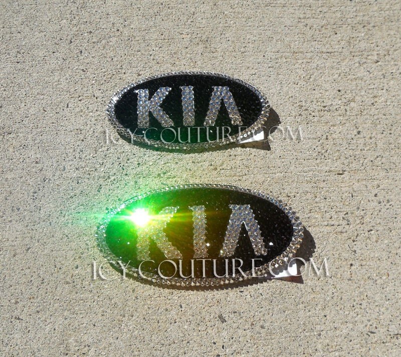 KIA Emblem with Swarovski Bling. Select Your Set. Whats Your
