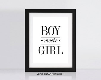 Items similar to First Kiss - Boy meets girl - Silhouette - Love Tee ...