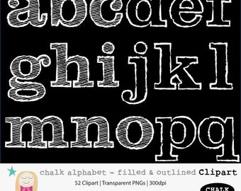 Chalk Outline Alphabet 45 Elements Realistic Chalk Alpha