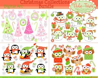 Seasons Owl Clipart Clip Art Buy 3 Get 1 Free Sale Winter