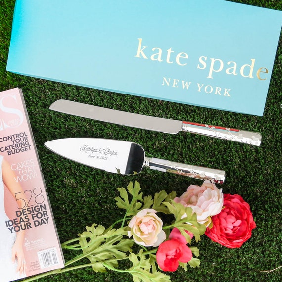 Lenox Kate  Spade  Gardner Street Cake  Knife  and by 