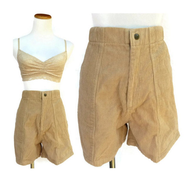 Brown Corduroy Shorts // Cord Shorts // High Waisted Shorts