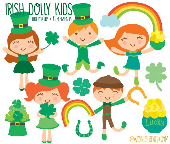 St Patricks Day Clipart Leprechaun Kids Clip art Irish